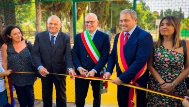taglio nastro playground parco Villa Fassini